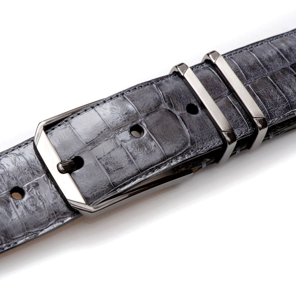 Mezlan Crocodile Leather Belt - Luxury Men's Accessory