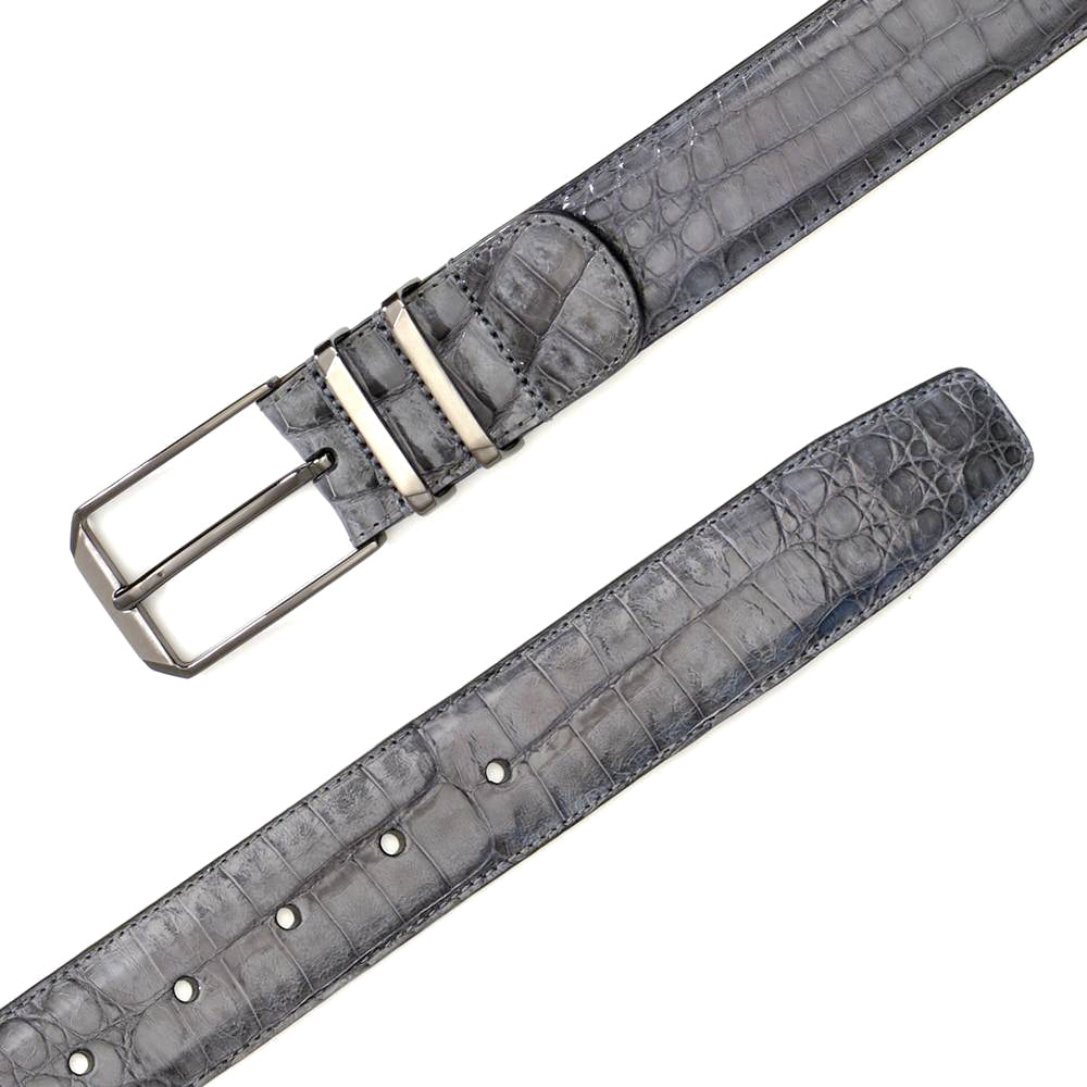 Mezlan Crocodile Leather Belt - Luxury Men's Accessory