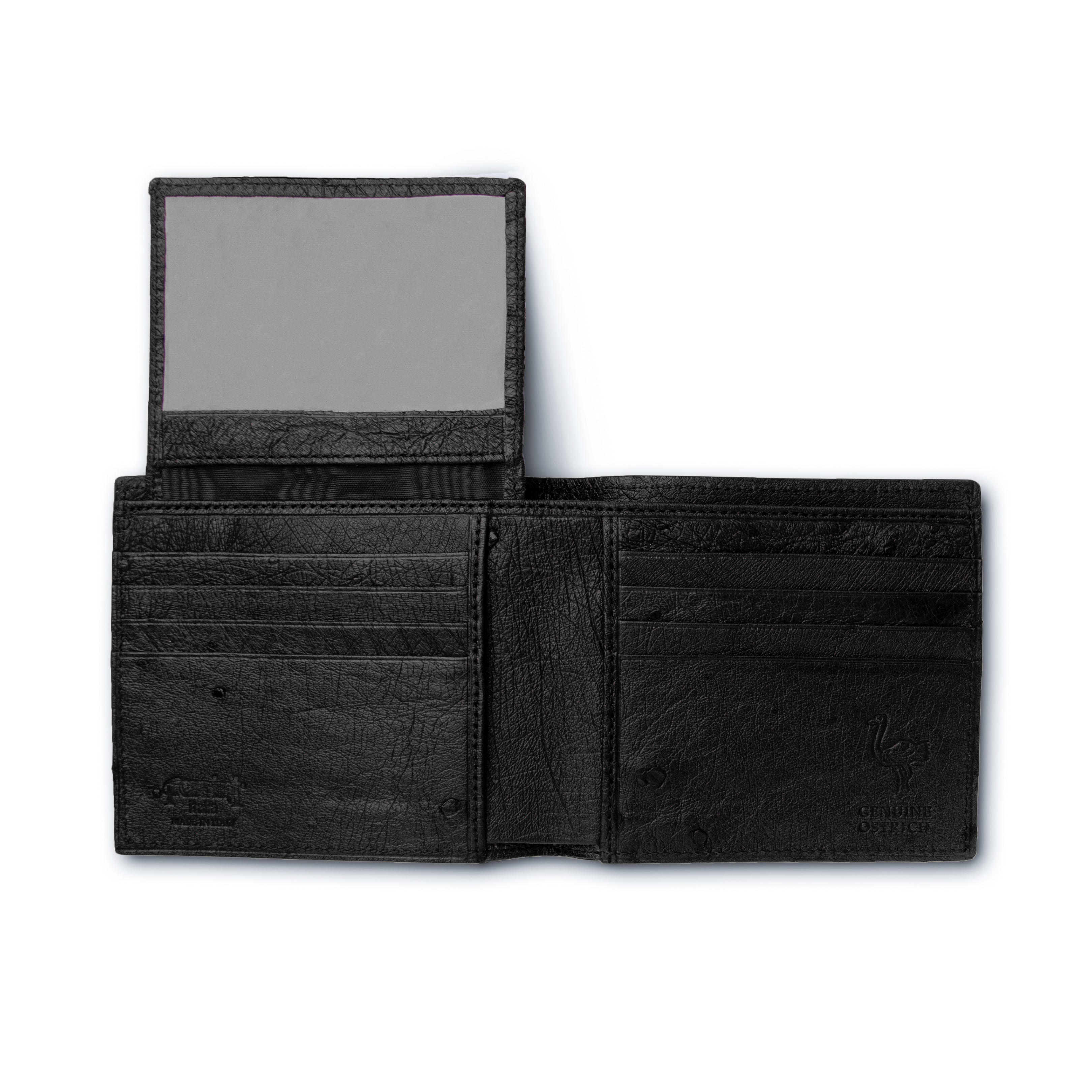 Ferrini Full Quill Ostrich Billfold - Luxury Leather Shoe