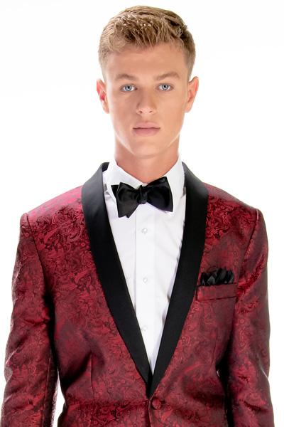 Western Suit - Trajes Para Hombres - Cowboy Formal Attire - Trajes De Novio -  Apple Red