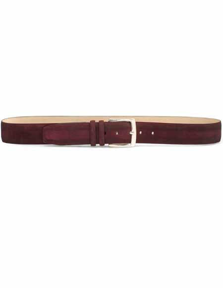 Mezlan Belt Brand AO10625 By Mezlan Belt In Burgundy