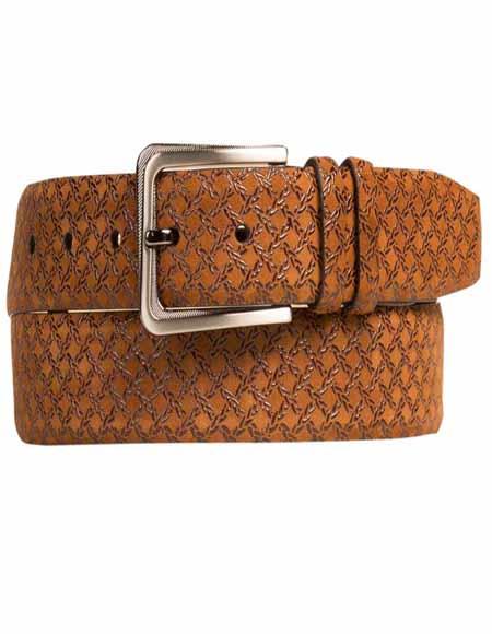 Mezlan Belt Brand AO10359 By Mezlan Belt In Tan