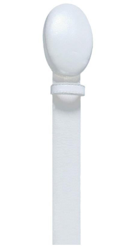 Cinturón de piel de alce del salvaje oeste para hombre, hecho a mano, de color blanco, con hebilla extraíble