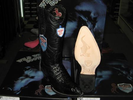 Wild West Black Genuine Crocodile ~ World Best Alligator ~ Gator Skin Western Cowboy Dress Cowboy Boot Cheap Priced For Sale 