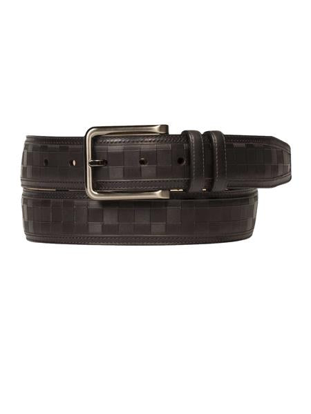 Mezlan Belts Brand Men's Genuine Calfskin Black Skin Belt