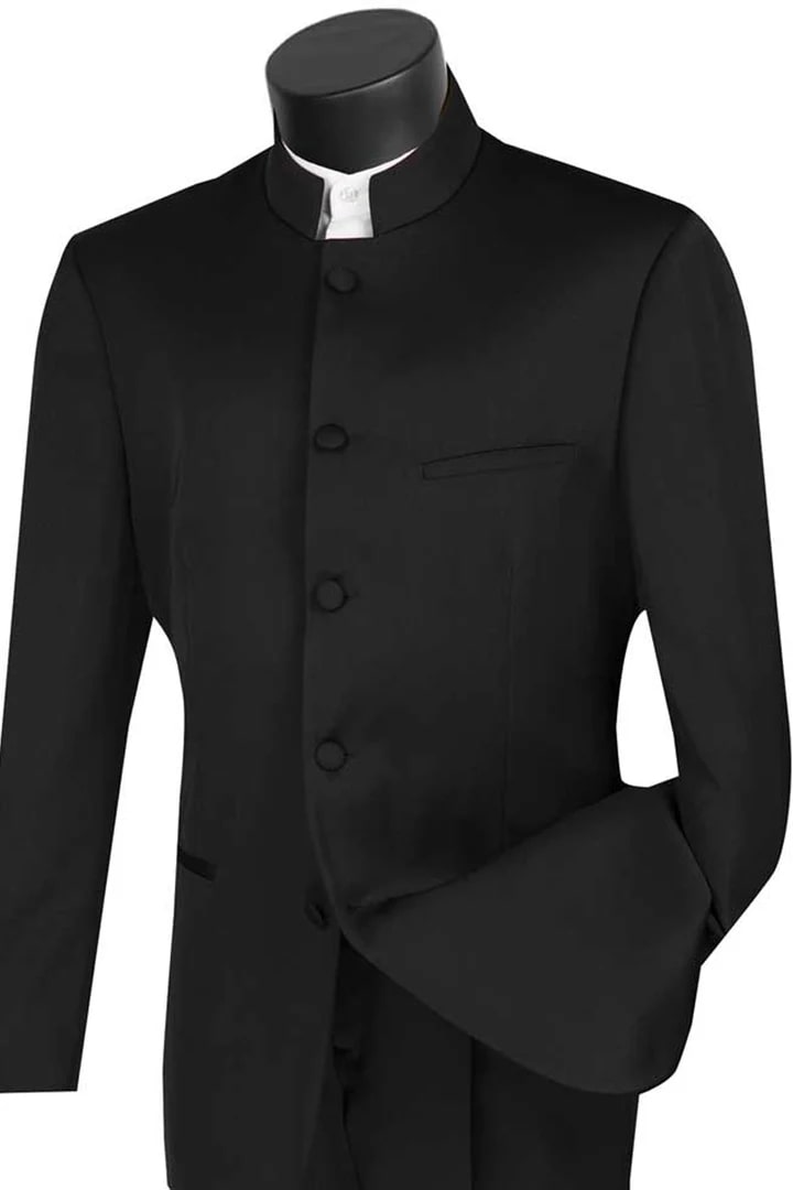 Trajes De Hombre Para Boda - Trajes Para Novio - Traje Negro 5 Botones