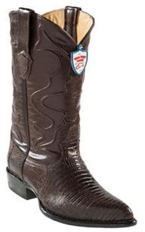 teju lizard boots - Wild West Brown Teju Lizard J -Toe Cowboy Boots