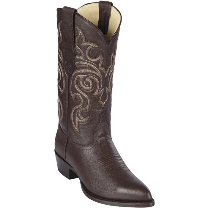 J Toe Cowboy Boots - J Toe Western Boots - Los Altos Boots - Mens Dress Cowboy Boot - Low Priced Brown Cowboy Boots J-Toe-  i
