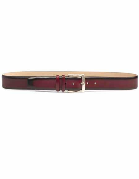 Mezlan Belt Brand AO11111 By Mezlan Belt In Burgundy