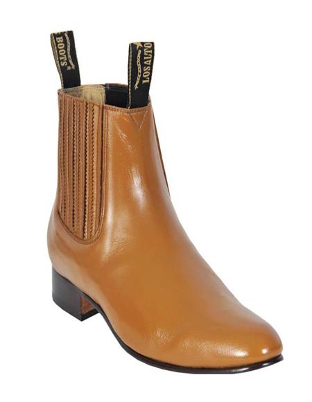 Botas Buttercup Los Altos para hombre, estilo charro, de piel de venado y tobillo corto