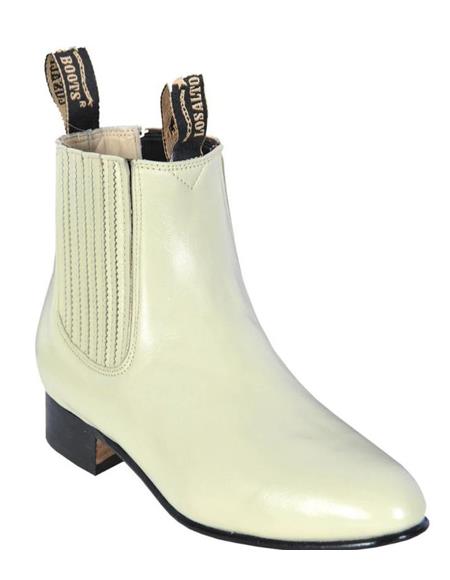 Botas de piel de venado con tacón de cuña para hombre de Bone Los Altos Boots