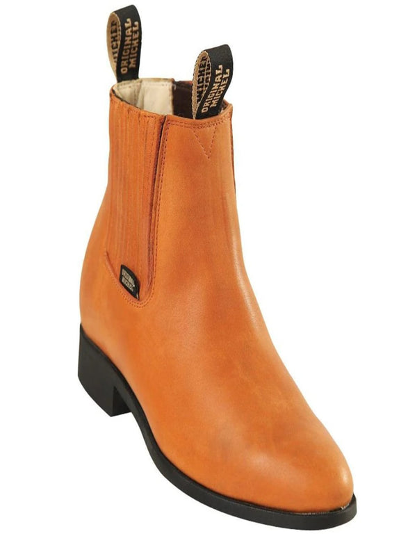 Original Michel Boot - Original Michel Grasso Leather Cognac Charro Boot