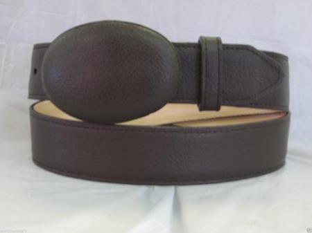 Cinturón vaquero occidental auténtico con ciervo marrón