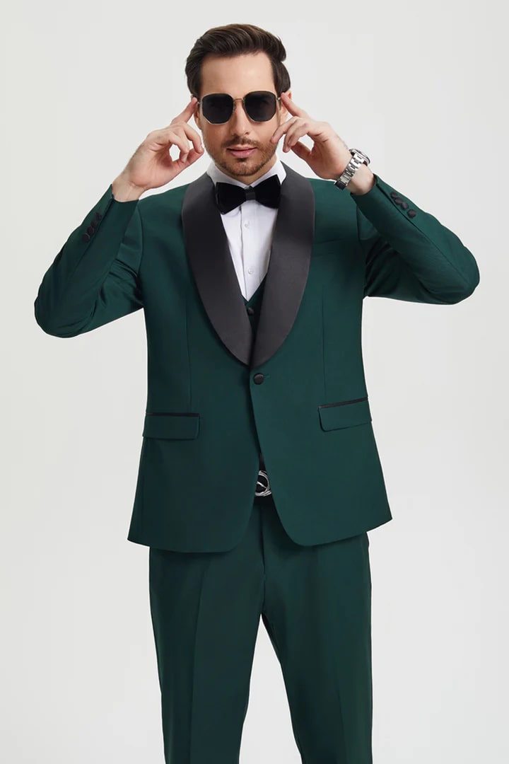 Trajes De Hombre Para Boda - Trajes Para Novio - Green Tuxedo Suit