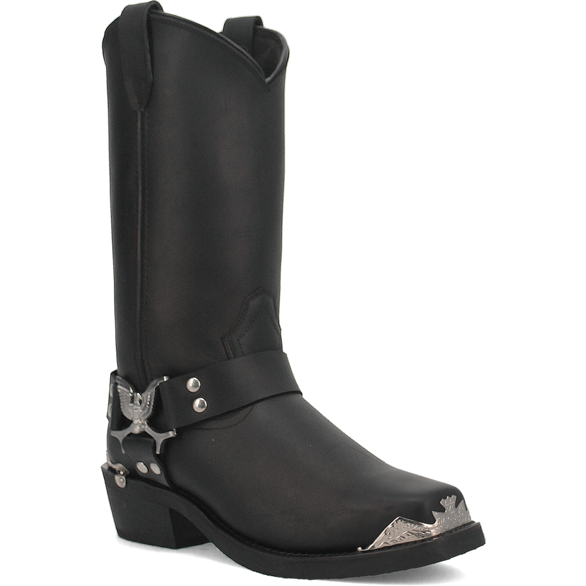 Chopper Leather Harness Biker Boot