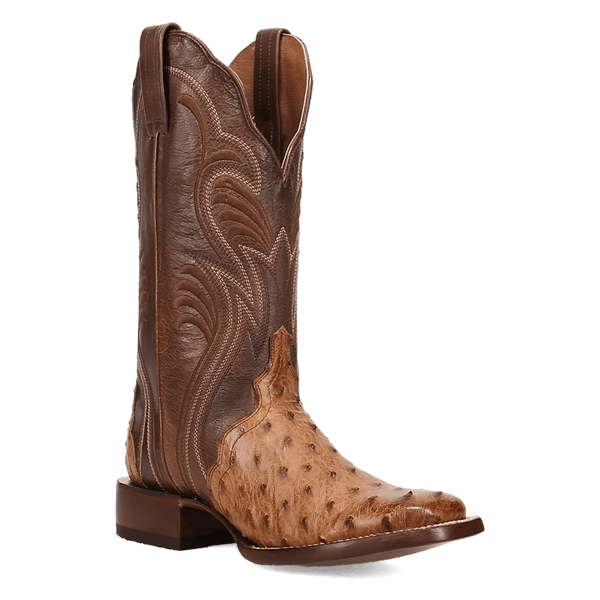 Botas de avestruz con pluma completa - REESE FULL QUILL OSTRICH BOOT