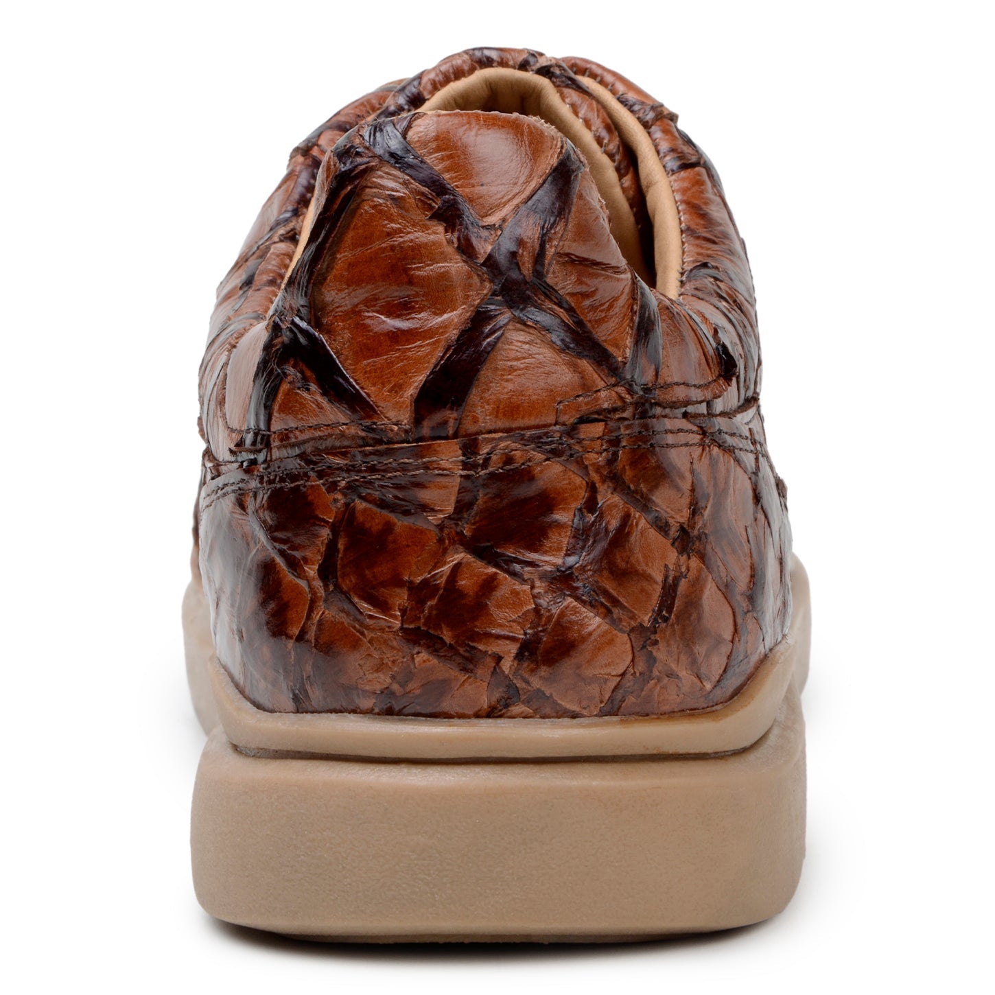 Belvedere Kingstone Almond Antique Alligator Luxury Shoe