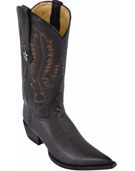 Mens Los Altos Genuine Deer Leather Boots Brown Deerskin Boots - Deer Boots - Deer Skin Boots