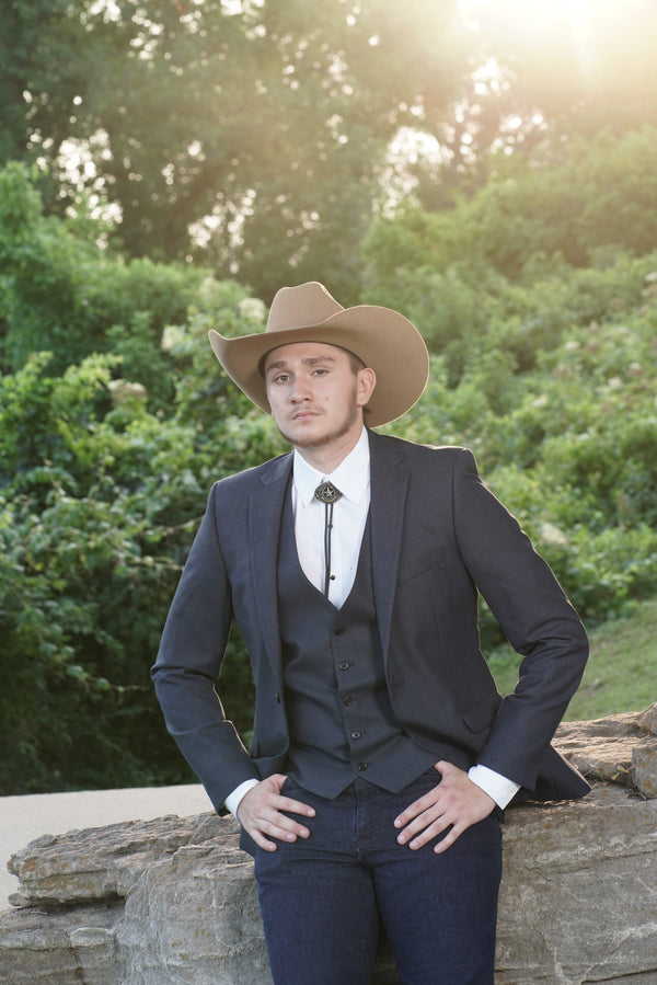 Denim Suit - Western Suit - Trajes Para Hombres - Cowboy Formal Attire - Trajes De Novio Slim Fit - Western Denim Blue