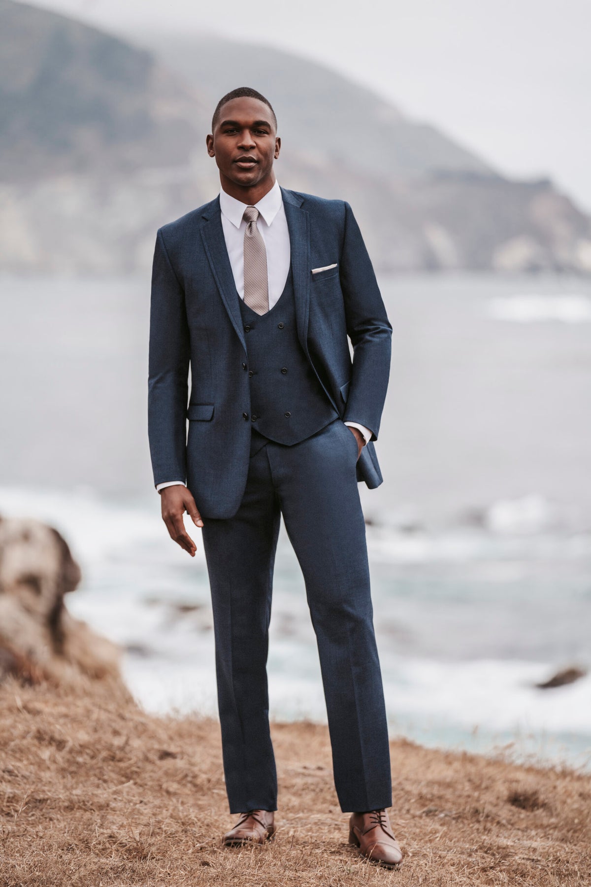 Western Suit - Cowboy Formal Attire - Trajes De Novio - Denim Blue