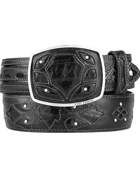 Cinturón Avestruz Fashion Negro