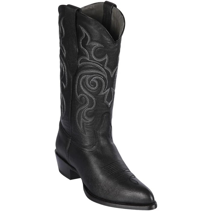 J Toe Cowboy Boots - J Toe Western Boots - Los Altos Boots - Mens Dress Cowboy Boot - Low Priced Goat Black Cowboy Boots J-To
