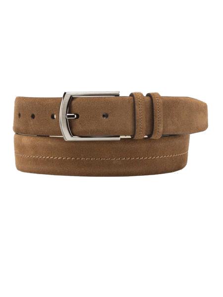 Mezlan Belts Brand Men's Genuine Calfskin Tan Skin Belt