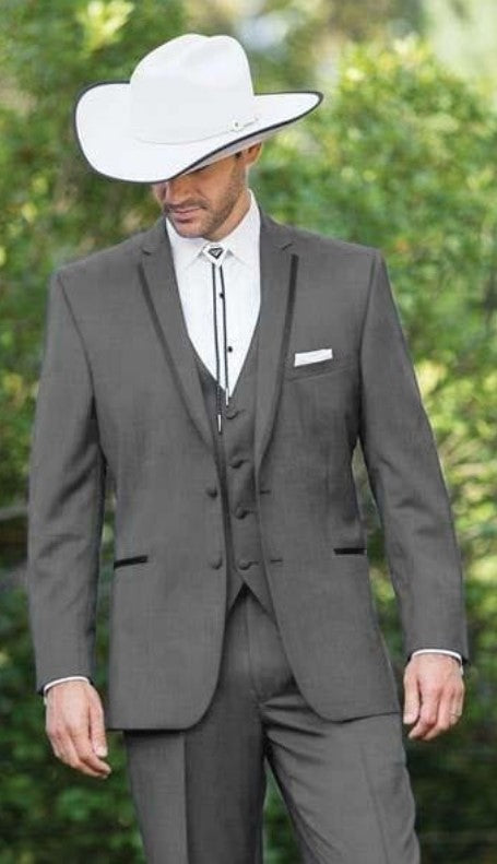 Trajes Vaqueros Para Boda - Gray Suit