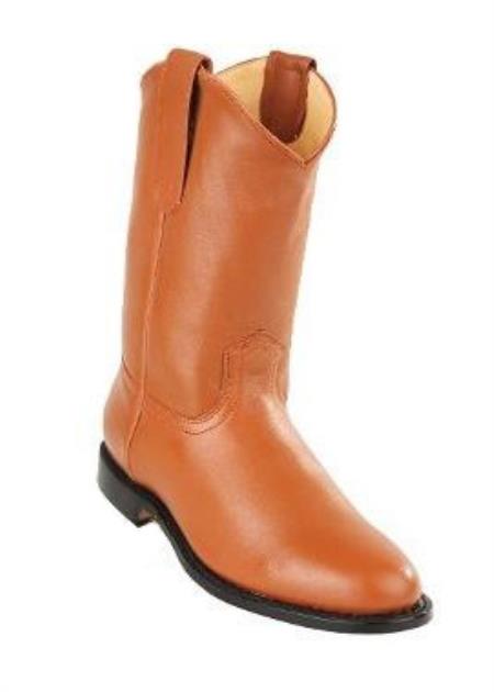 Bota vaquera de vestir Michel Pull On Roper de piel de ciervo auténtica color miel para hombre, precio económico, a la venta en línea, con suela de cuero