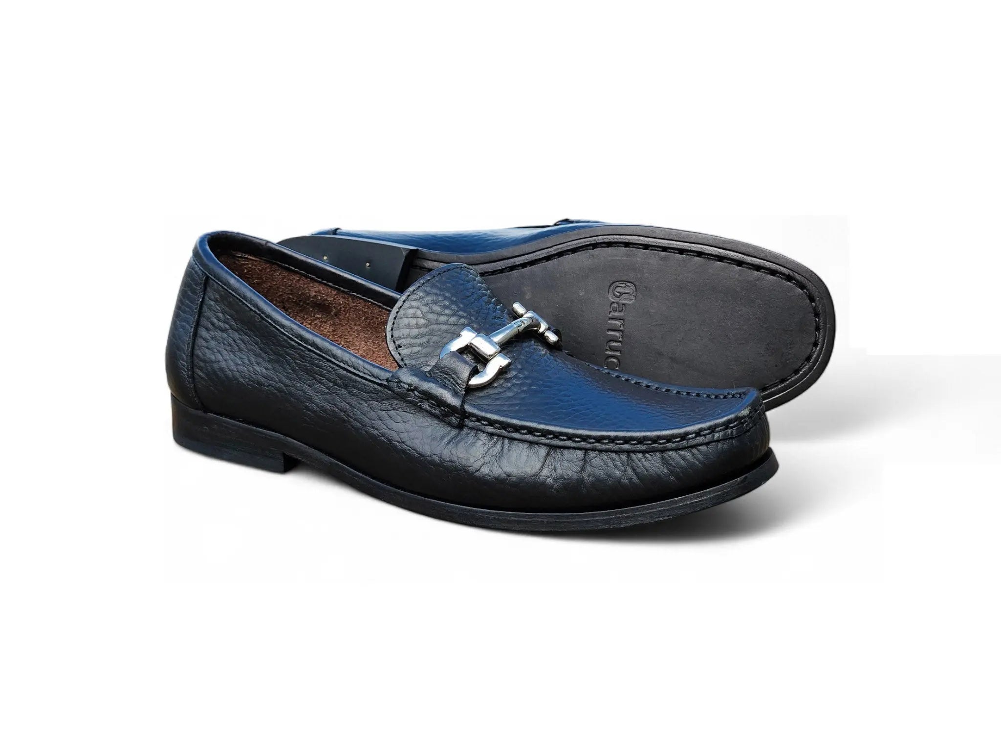Carrucci Horsebit Loafer: Leather Sole - Elegant Style