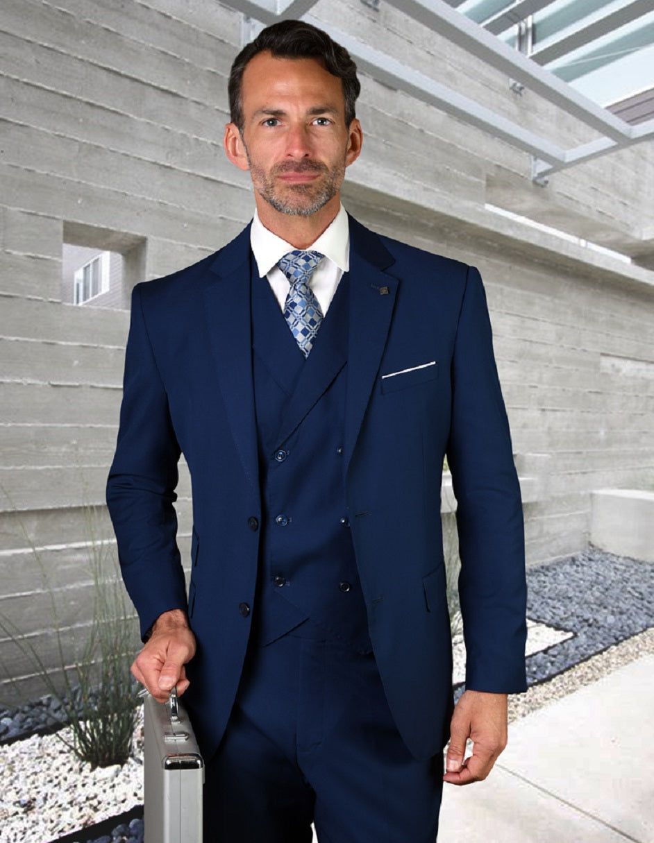 Trajes De Dombre Para Boda - Trajes De Novio - Traje Para Hombre - Slim Fit  Sapphire  Suit