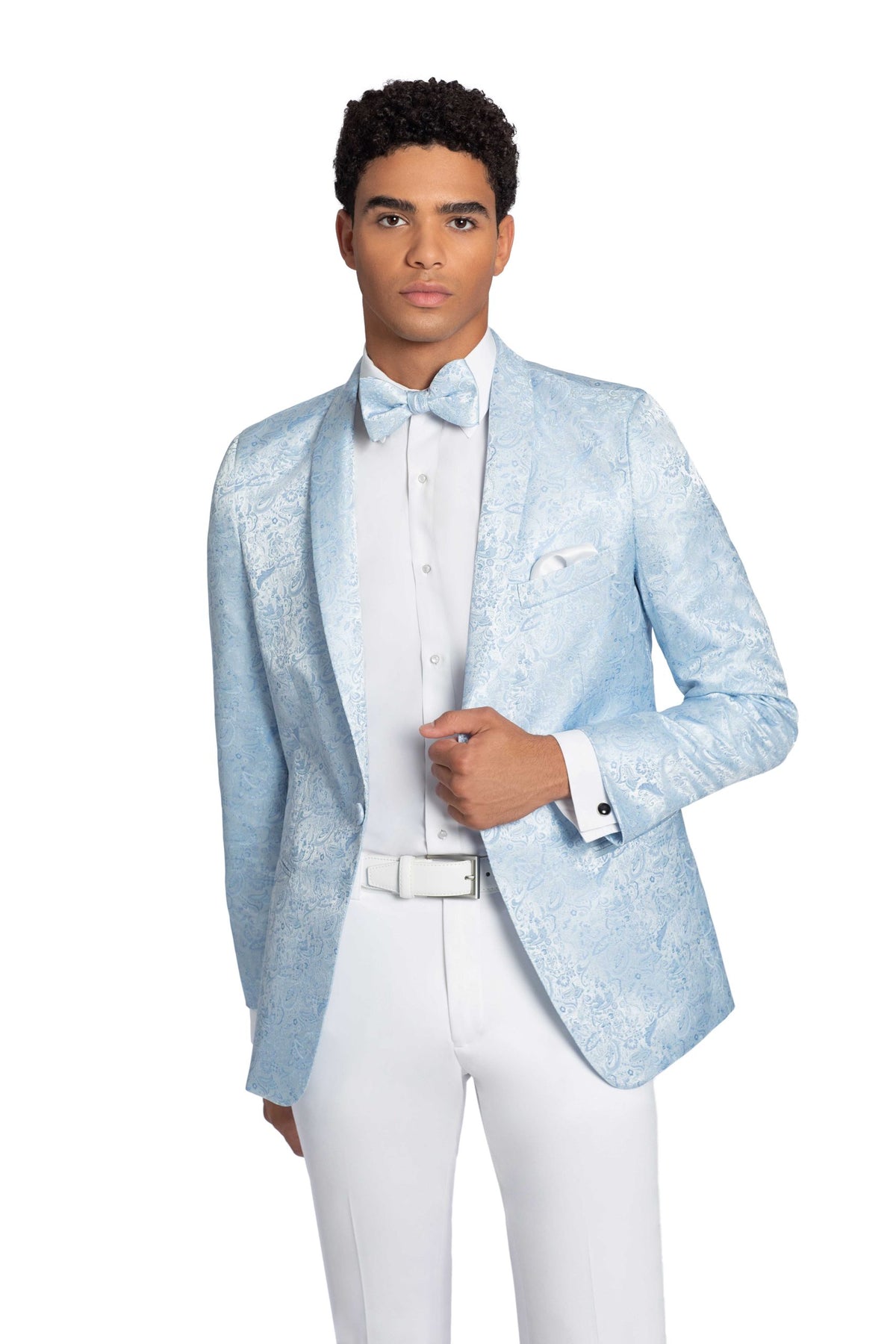 Western Suit - Trajes Para Hombres - Cowboy Formal Attire - Trajes De Novio Slim Fit - Light Blue
