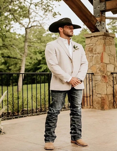 Tan Blazer - Light Tan Western Blazer - Sand Color