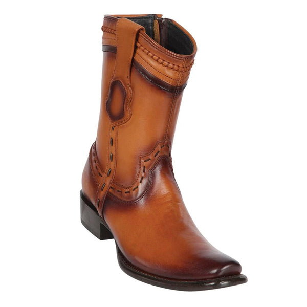 handcrafted leather boots - Men's King Exotic Leather Boots Dubai Toe Handcrafted Faded Honey (479B3880)