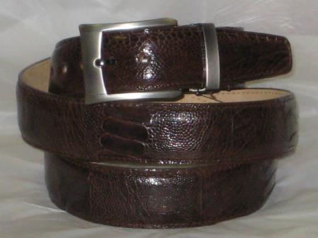 Cinto De Avestruz - Cinto Vaquero MensStylish Brown Belt Crafted From Finest Ostrich Leg Material