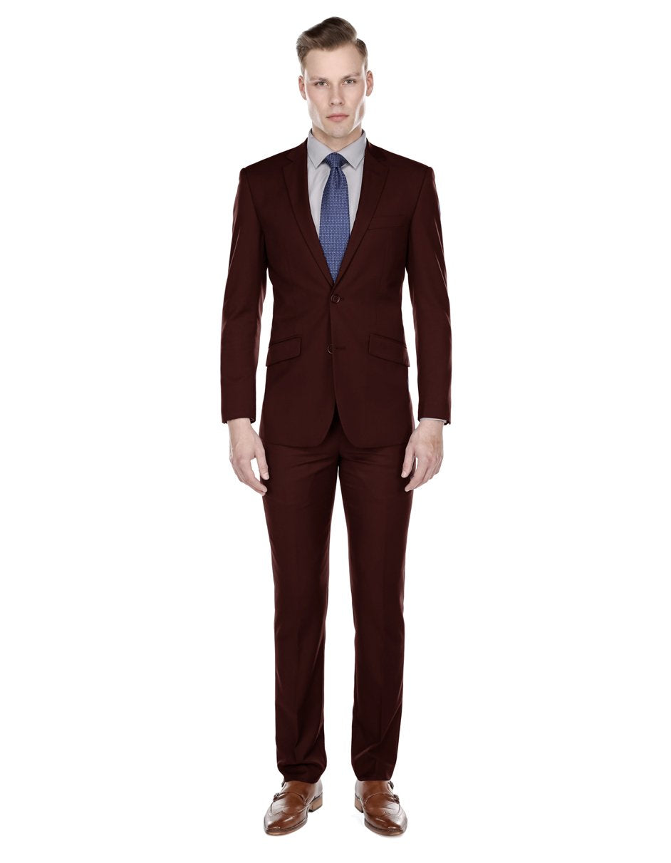 Trajes De Dombre Para Boda - Trajes De Novio - Traje Para Hombre - Burgundy Summer Suit