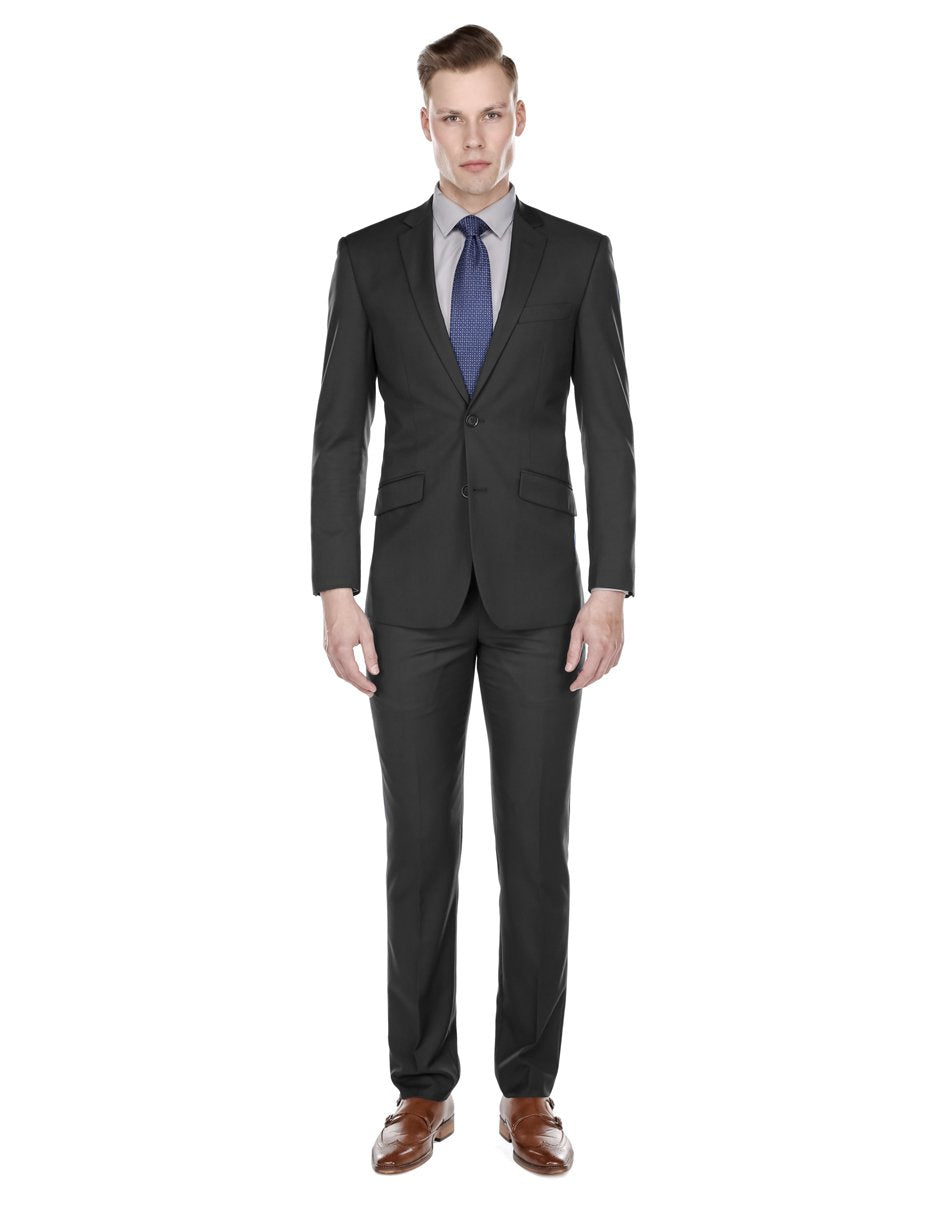 Trajes De Dombre Para Boda - Trajes De Novio - Traje Para Hombre - Charcoal Grey Summer Suit