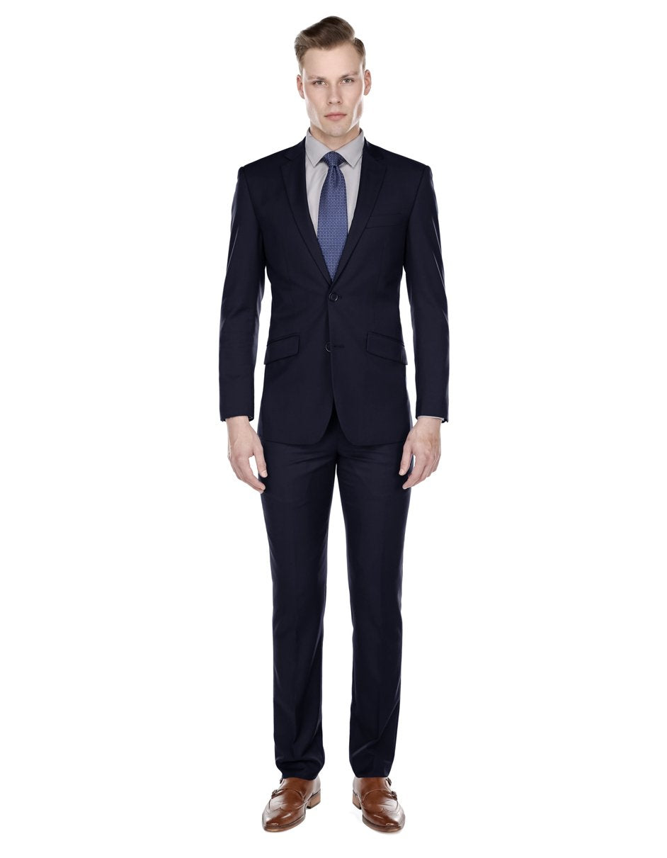 Trajes De Dombre Para Boda - Trajes De Novio - Traje Para Hombre - Navy Blue Summer Suit