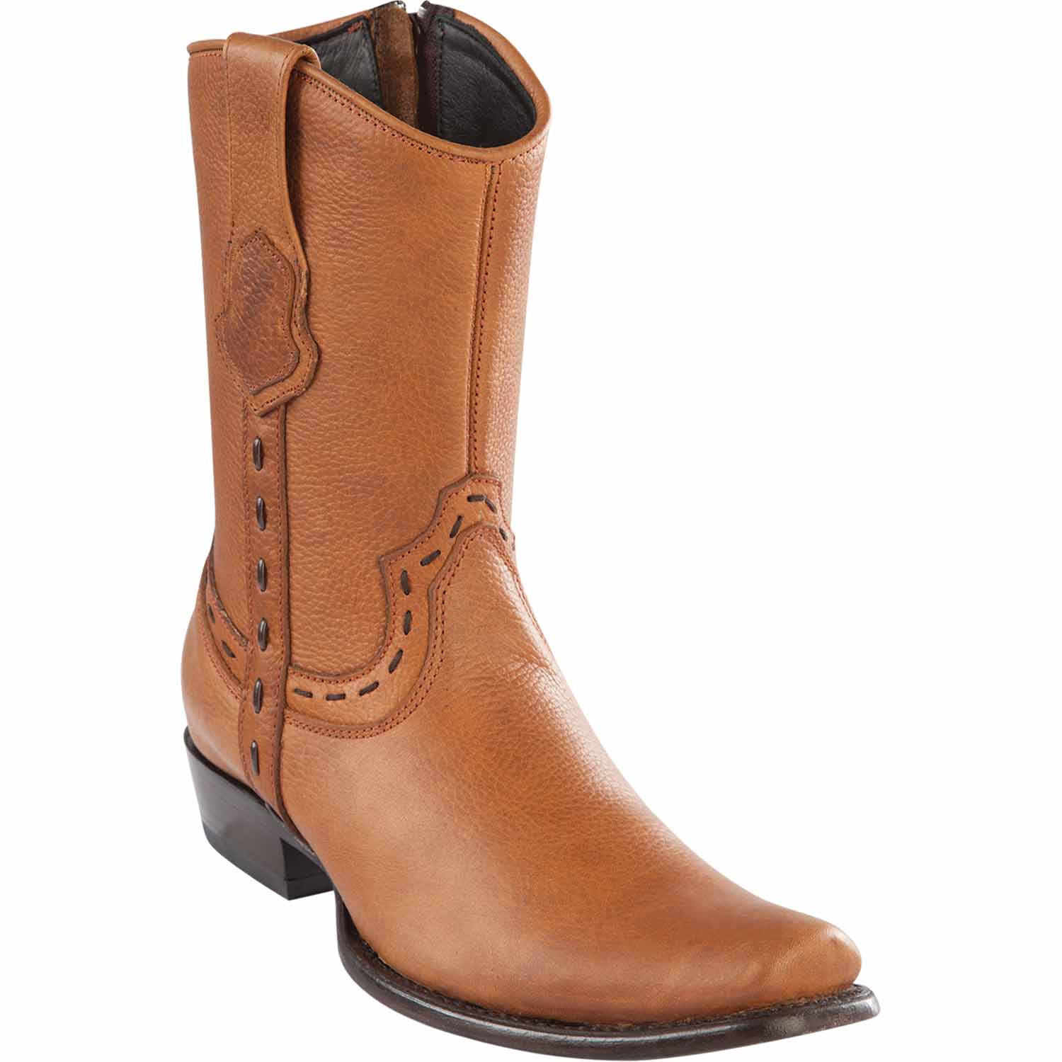 Men's Wild West Genuine Leather Dubai Toe Short Boots 279B27