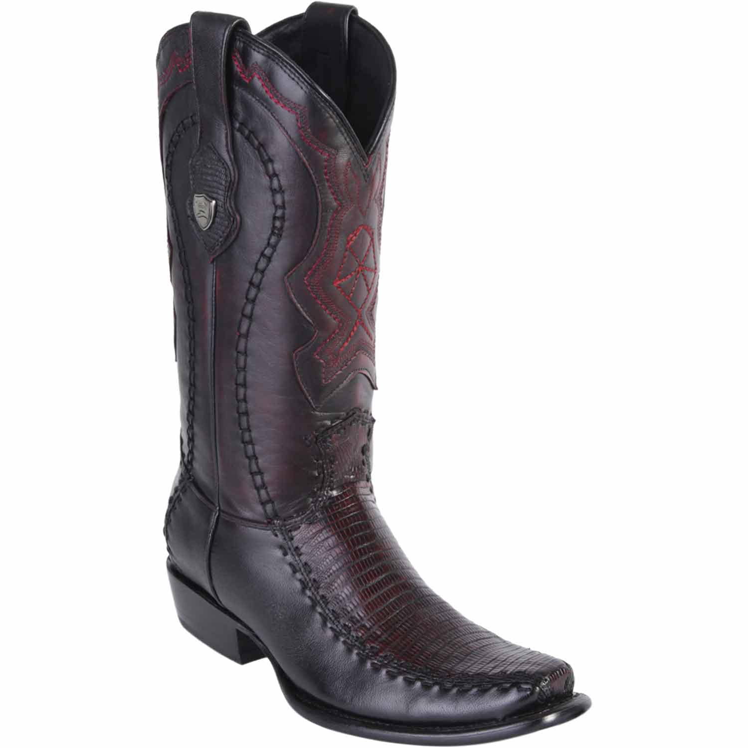 Men's Wild West Teju Lizard with Deer Dubai Toe Boots 279F07