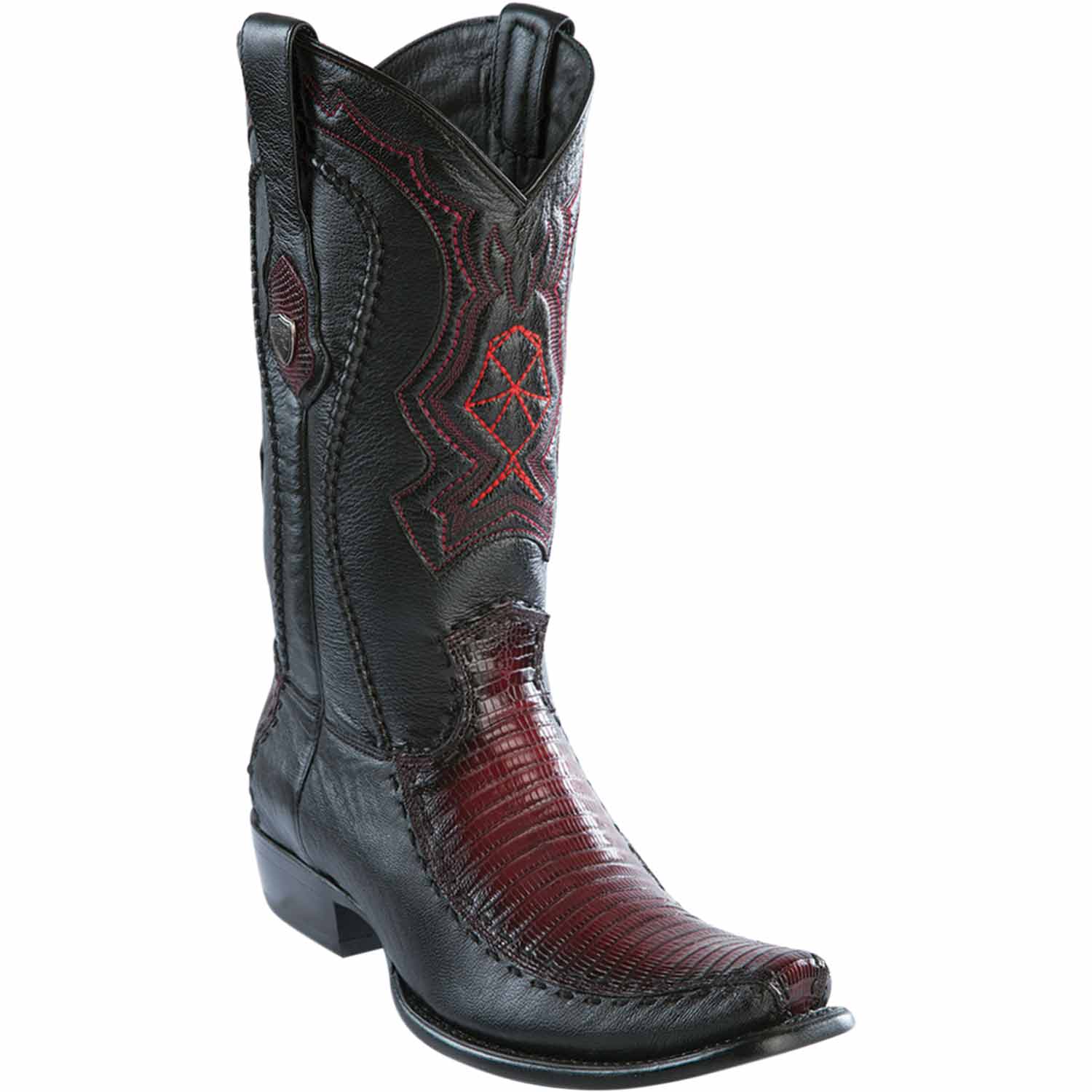 Men's Wild West Teju Lizard with Deer Dubai Toe Boots 279F07