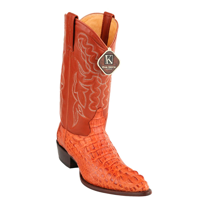 Mens King Exotic Caiman Hornback Cowboy Boots Cognac (4980203)