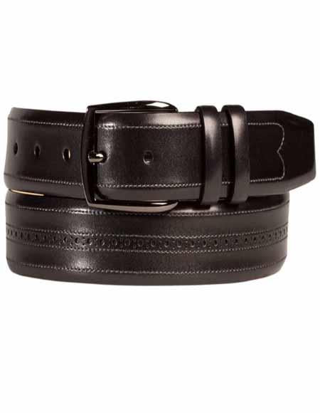 Mezlan Belt Brand AO10253 By Mezlan Belt In Graphite