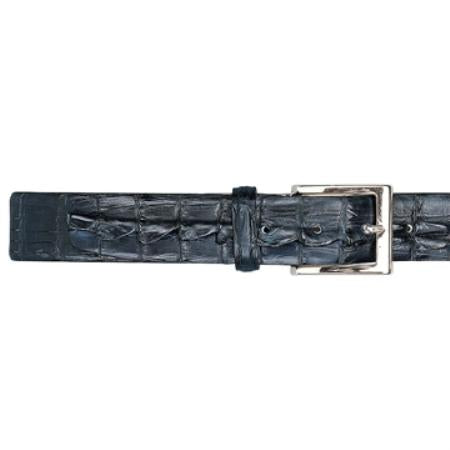 Navy Genuine Hornback Belt