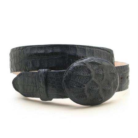 Navy Genuine Caiman ~ World Best Alligator ~ Gator Skin Hornback