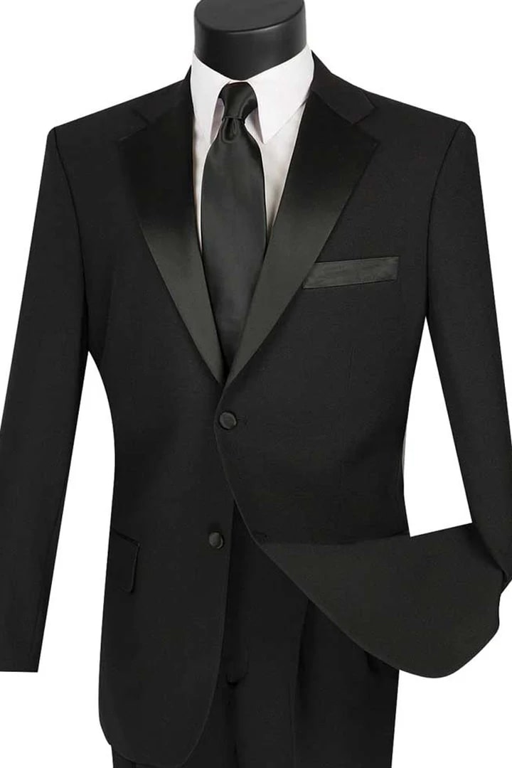 Trajes De Hombre Para Boda - Trajes Para Novio - Black fit Suit
