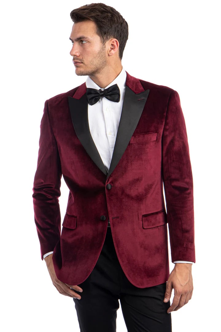 Trajes De Hombre Para Boda - Trajes Para Novio - Burgundy Suit