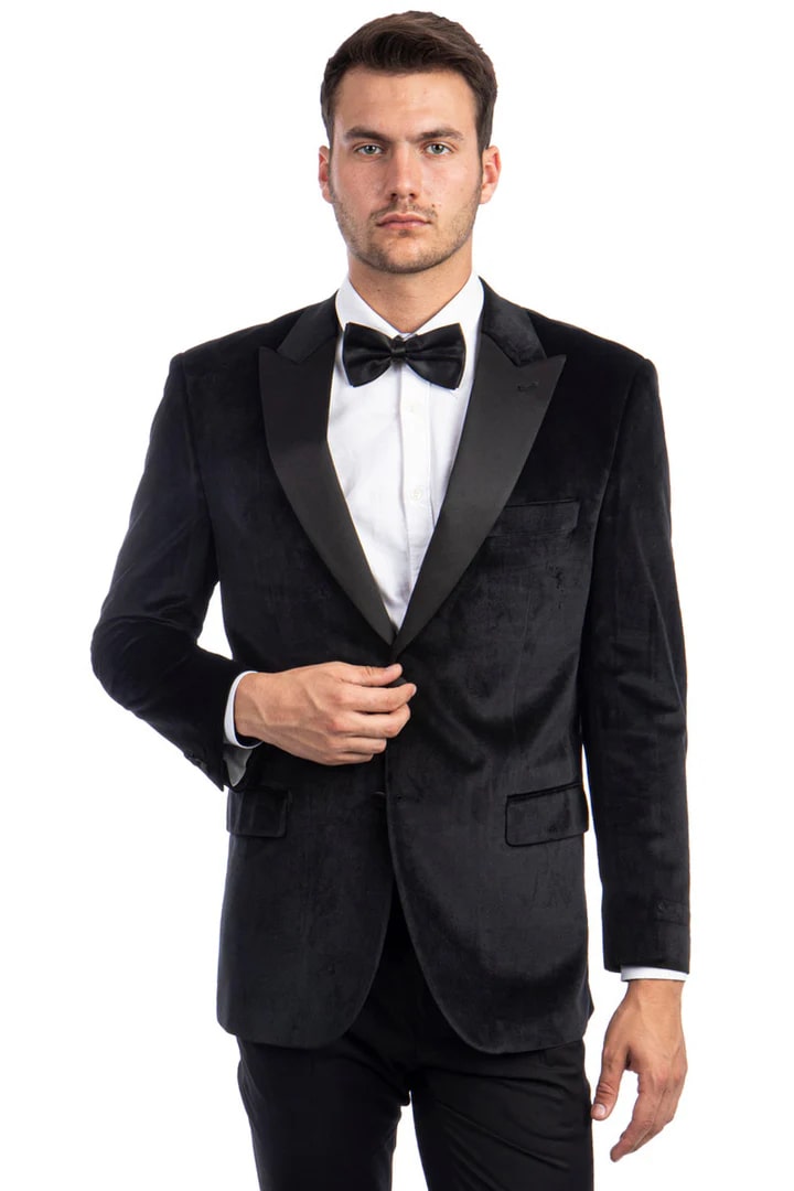 Trajes De Hombre Para Boda - Trajes Para Novio - Black Tuxedo Suit