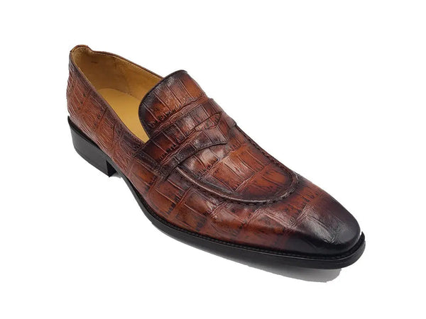Alligator Skin - Penny Loafer Features Alligator Embossed Calfskin