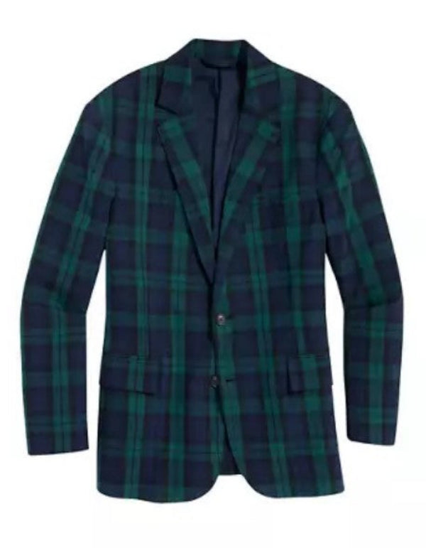 Tartan Blazer - Plaid Dinner Jackets - Green Tartan Sportcoat